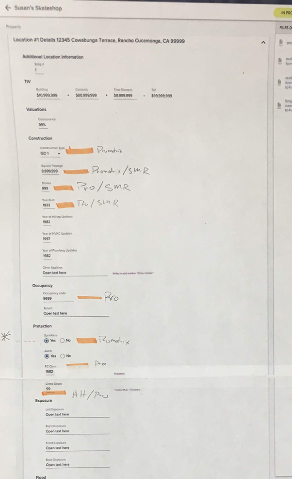 Mapping external data availability across the full form
